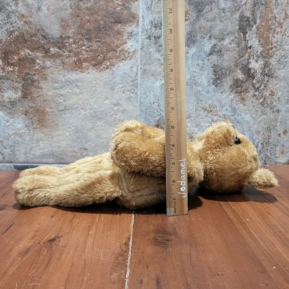 Vintage Brown Bear Shelf Sitter Plush Nursery Decor